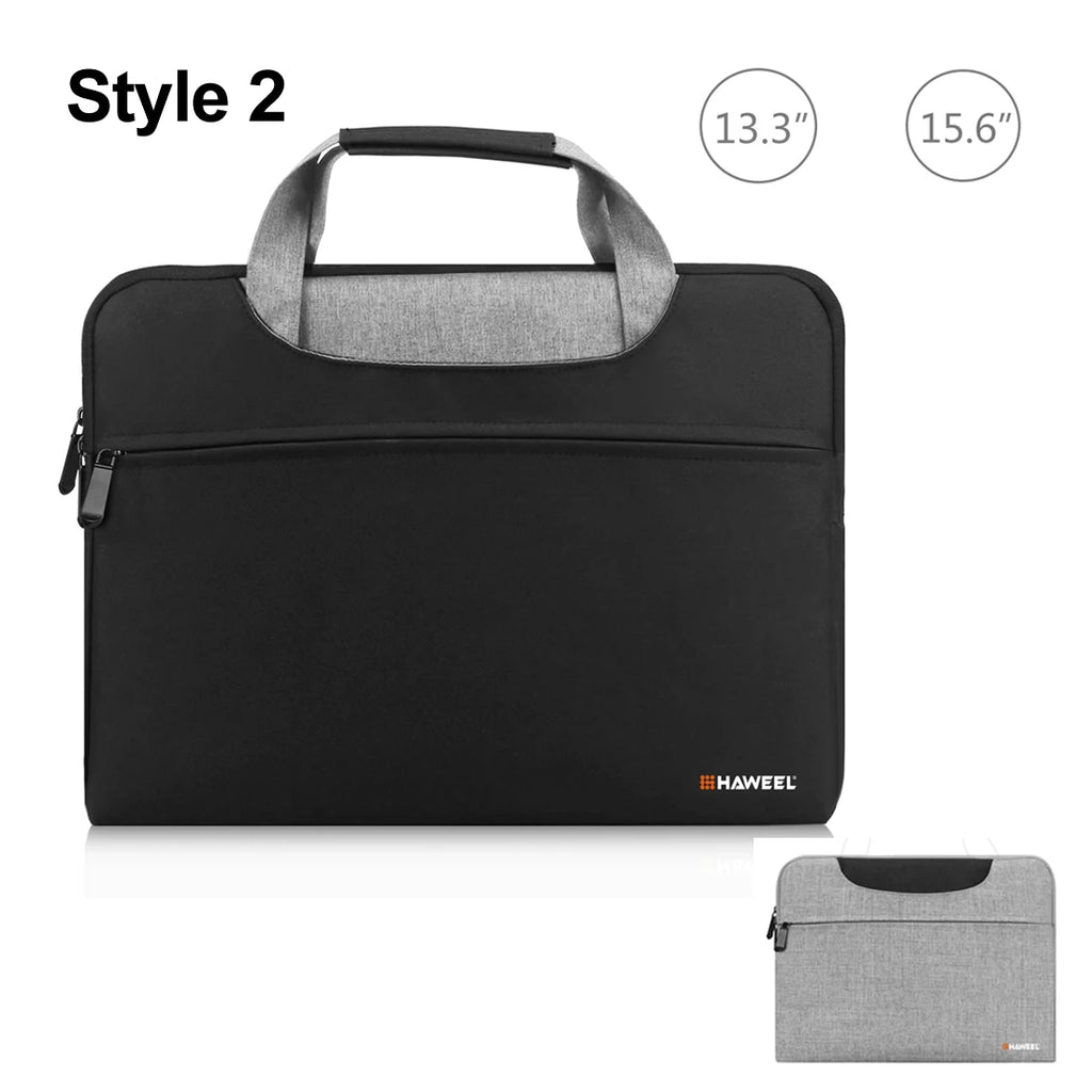 Laptop Briefcase Crossbody Bag for 13–14 in (35.5×26.5×3 cm) & 14–16 in (40×29.5×3 cm) Laptops — Slim Water-Resistant Sleeve with Shoulder Strap