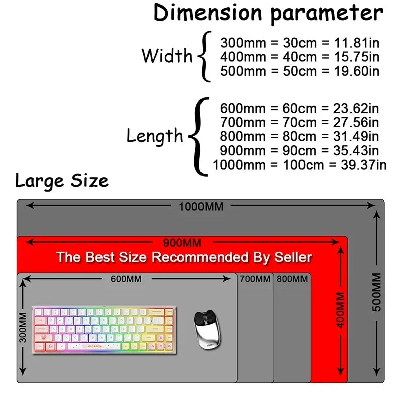 Sakura Cherry Blossom XXL Gaming Desk Mat, Large Non-Slip Mouse Pad for Keyboard & Laptop