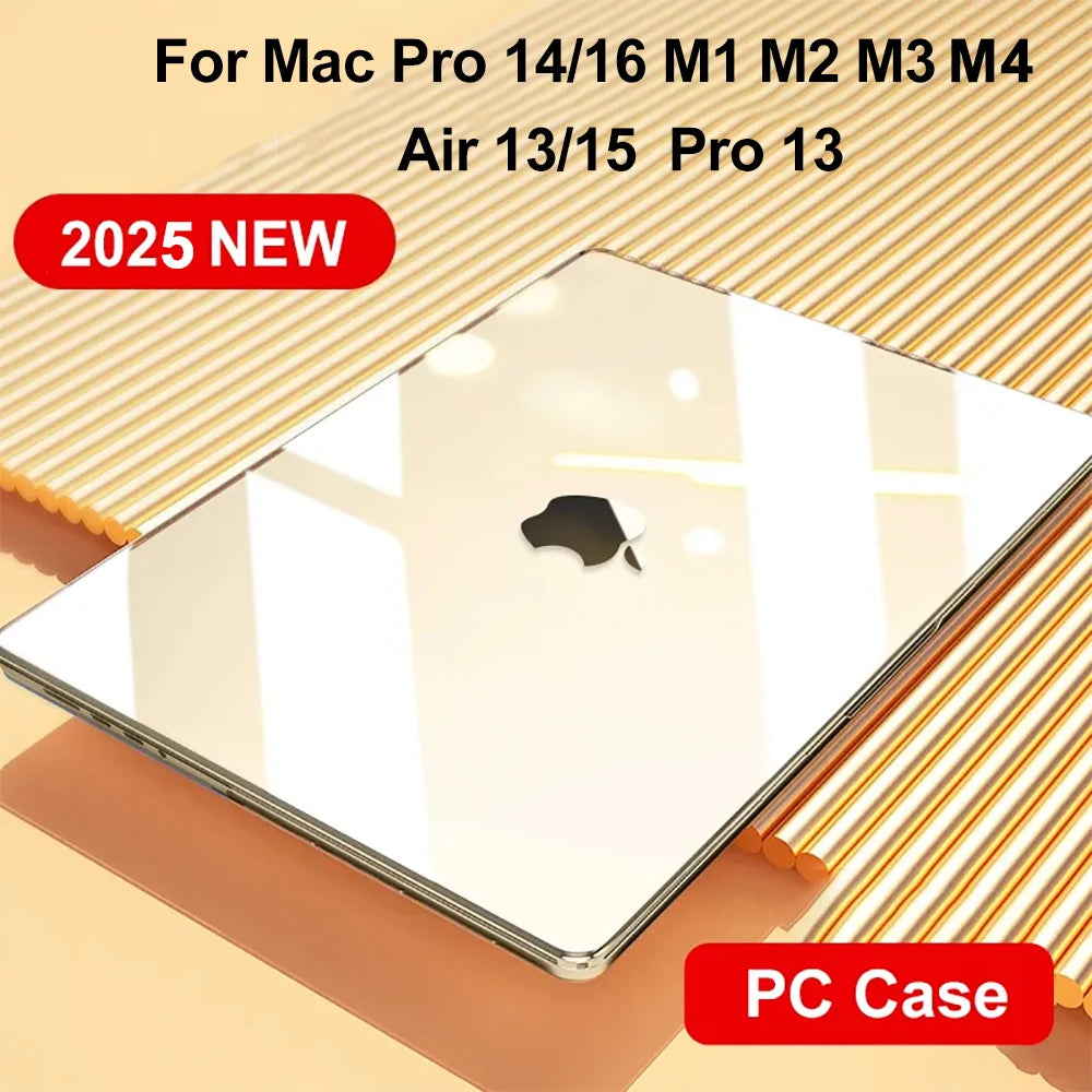 Protective PC Hard Shell Laptop Case and Sleeve for MacBook Air and Pro Fits 13/13.6/14/15/16-inch (33/34.5/35.6/38.1/40.6 cm)