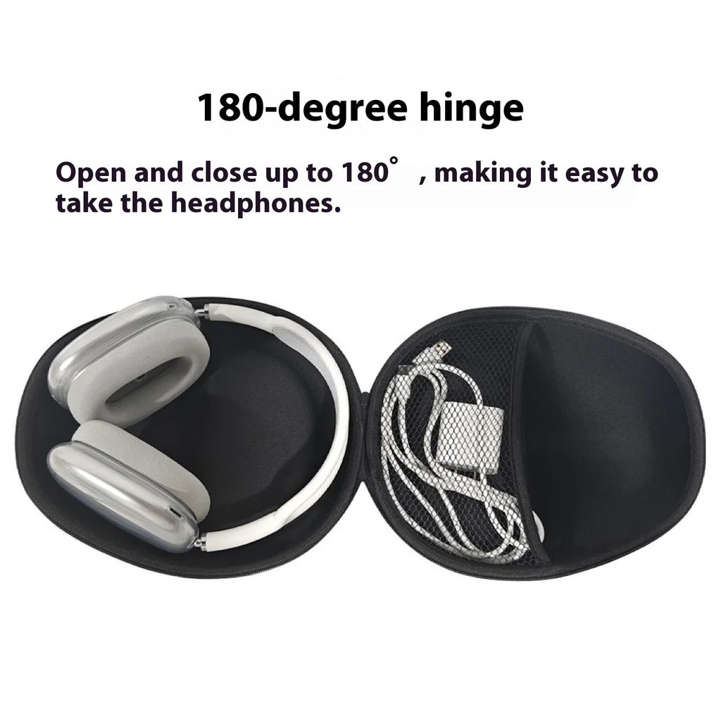 Protective Carrying Case for Over-Ear Headphones — Shockproof, Drop & Pressure Resistant Portable Pouch