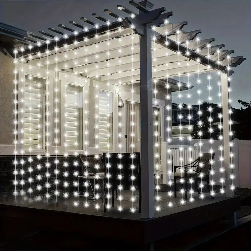 USB LED Curtain Fairy Lights with Remote, Window String Lights for Christmas, Wedding & Bedroom (Multiple Sizes, 5V USB)
