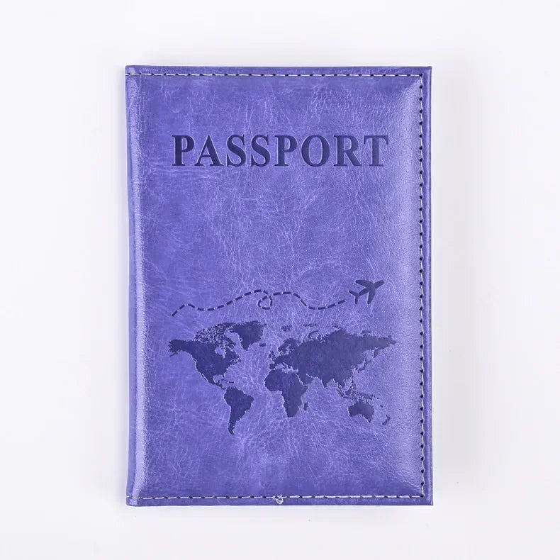 PU Leather Passport Holder Wallet – Travel Passport Cover & Card Case for Women and Men