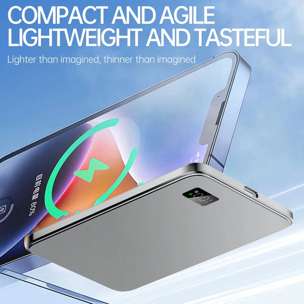 3-in-1 50000mAh Magnetic Wireless Power Bank 22.5W USB-C Portable External Battery Ultra-Slim 9.8mm (0.39 in)