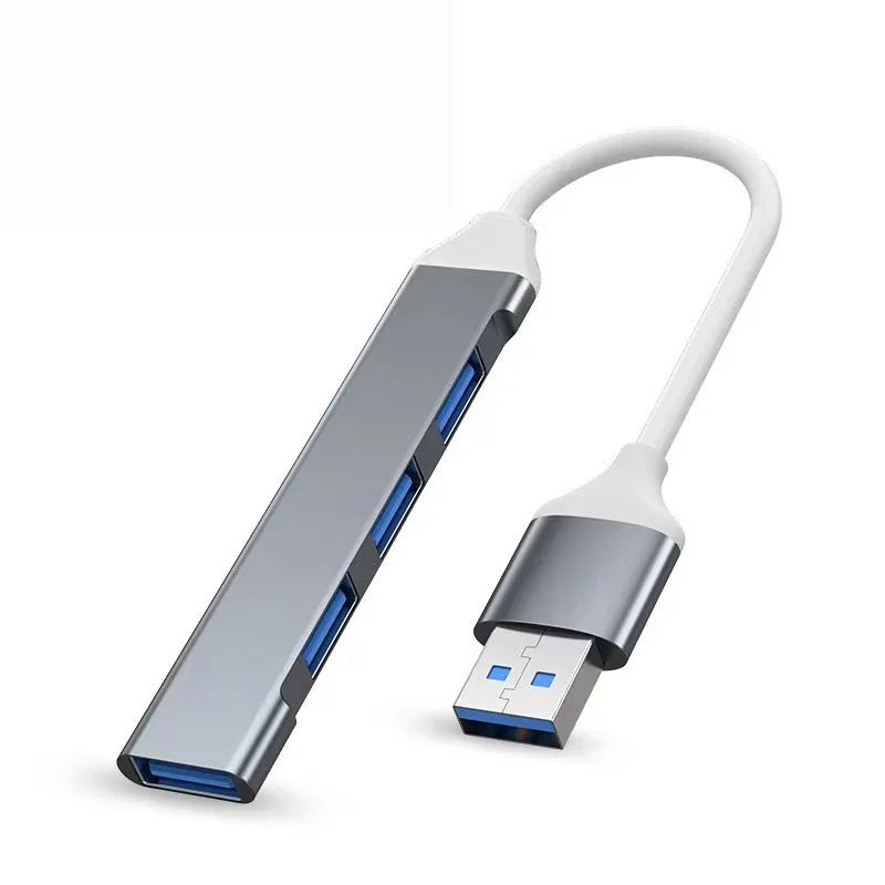 USB-C 3.0 4-Port Hub Adapter – Type-C OTG Docking Station for MacBook Pro/Air, Laptop & Smartphones
