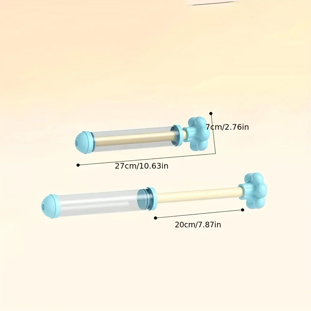 Pusher-Style Water Jet Spray Toy Firework Splash Pool Sprinkler for Kids (Yellow/Blue/Purple/Pink)