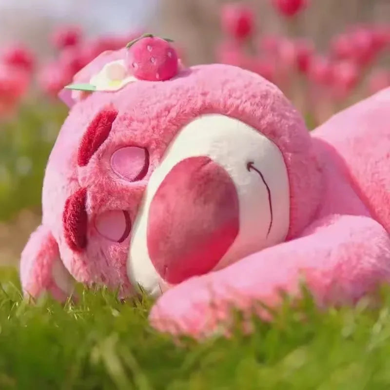Strawberry Bear Plush Pillow Stuffed Toy - Soft Sofa Cushion Gift for Kids & Teens, Multiple Sizes 12–35 in (30–90 cm)