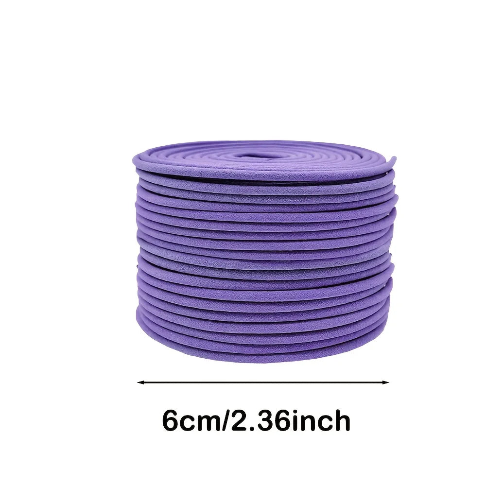 40-Pack Lavender Aromatherapy Coils — Scented Resin Incense for Air Purification, Yoga & Relaxation