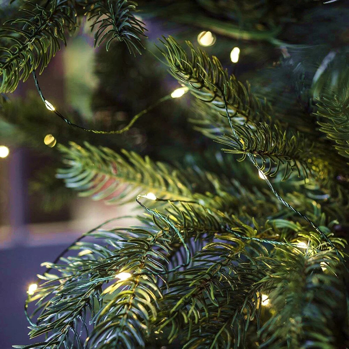 Outdoor LED String Lights Green Copper Wire 10m–200m (32ft–656ft) Waterproof IP44 Fairy Lights for Garden Yard Party & Christmas Tree