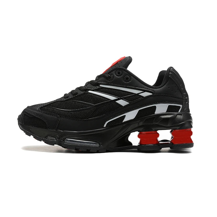 Men's Black Gold Cushioned Running Shoes - Outdoor Sports Sneakers, EU Sizes 40-45