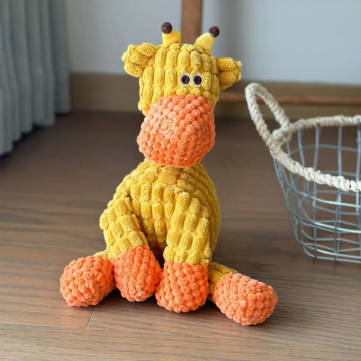 Donkey Plush Dog Toy – Squeaky Interactive Chew Toy for Puppies & Small Dogs (8.7–10.0 in / 22–25.5 cm)