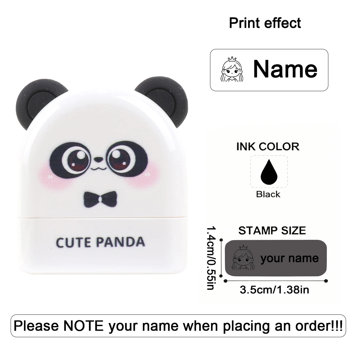 Personalized Waterproof Name Stamp for Kids – Self-Inking Clothing & School Bag Labels