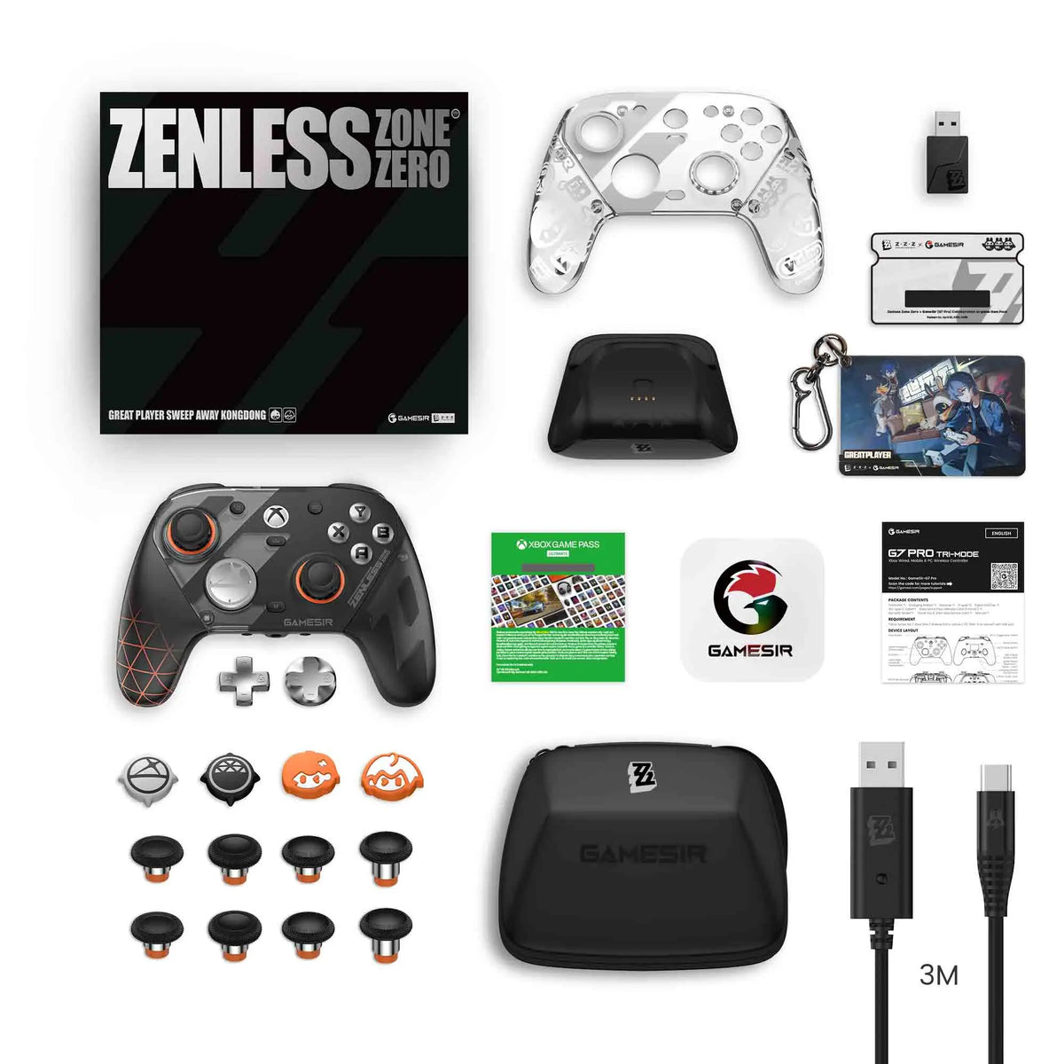 Wired Xbox-Compatible Gaming Controller with Charging Dock for Xbox Series X/S, Xbox One, PC, Android, Steam