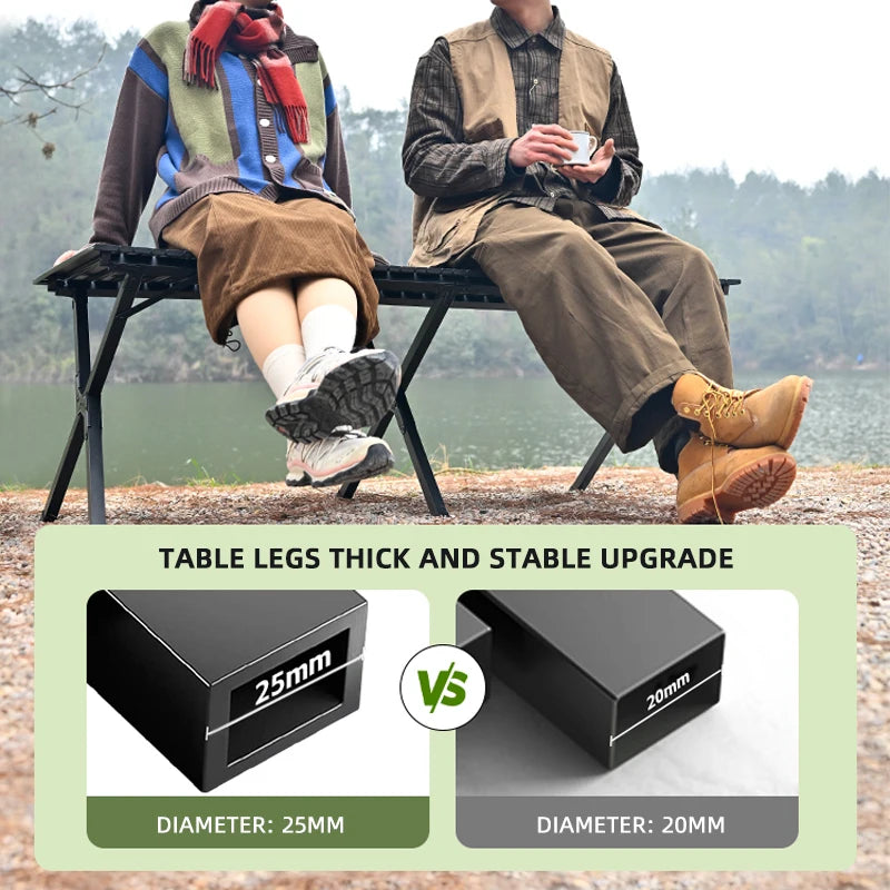 Portable Folding Camping Table – Lightweight Picnic & BBQ Side Table for Outdoor, RV, Tailgate