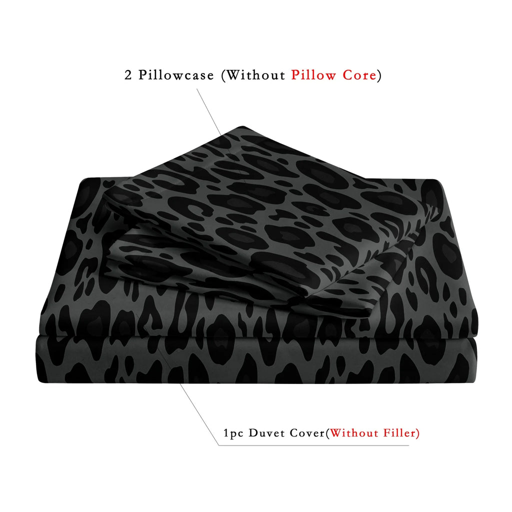 3-Piece Printed Polyester Bedding Set – 200TC Duvet Cover with Pillowcases (Twin to Super King)