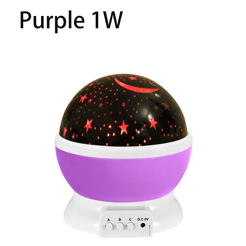 Rotating Star Projector Night Light – LED Galaxy & Moon Lamp for Kids Bedroom, Soothing Sleep Light & Gift for Girls and Boys
