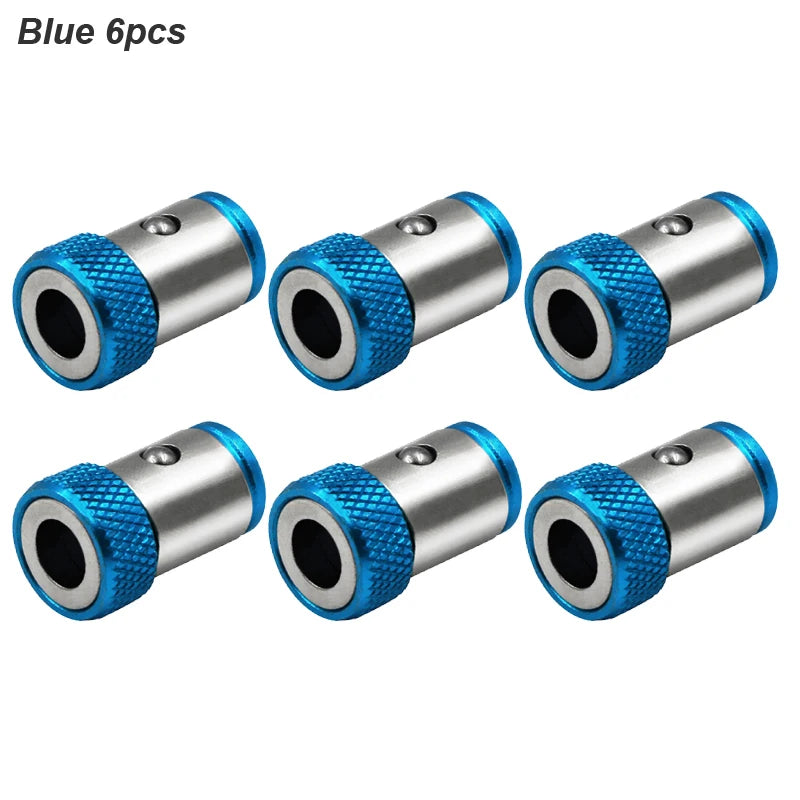 Magnetic Bit Holder Ring 1/4-Inch (6.35mm) Alloy Screwdriver Bit Magnetizer