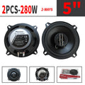 5.25" (130mm) Car Coaxial Speaker Pair 560W (2x280W) Full-Range High-Fidelity 4Ω 12V - Easy Install