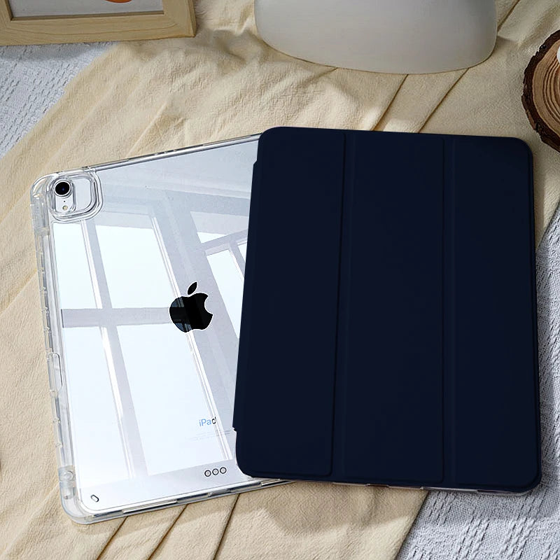 Magnetic Acrylic Shockproof Case with Stand for iPad Air 11", iPad Pro 11/12.9/13", iPad 10.9/10.2" & iPad Mini