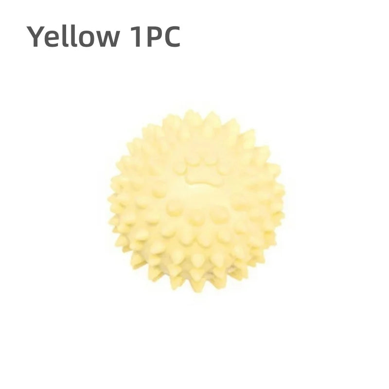 Interactive Rubber Chew Ball for Dogs & Cats - Dental Tooth-Cleaning Pet Toy