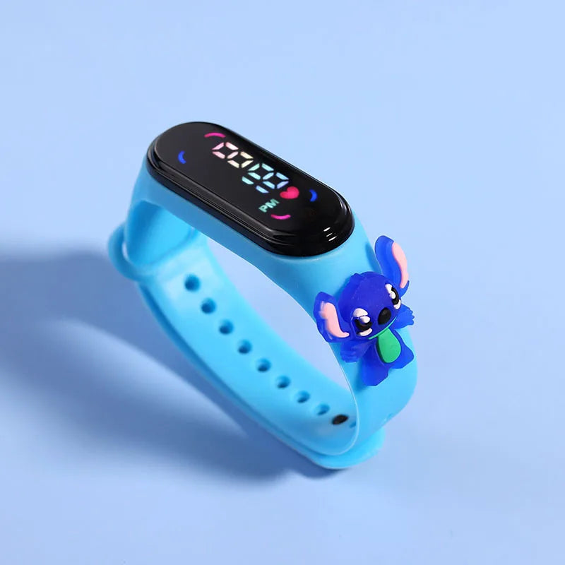 Kids Touch LED Waterproof Digital Watch for Girls – Silicone Sports Bracelet, Shock Resistant, Backlight