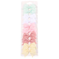 10-Pack Cute Solid Ribbon Bow Hair Clips for Baby Girls — Handmade Bowknot Barrettes & Kids Hair Accessories