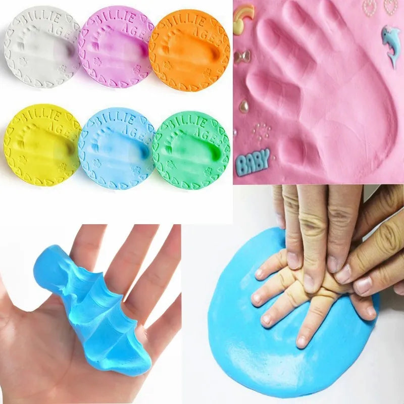 Baby Handprint Footprint Kit Air-Dry Clay 20g 1-Pack Newborn Keepsake Casting Kit for Parents