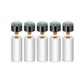 5/10-Pack 12mm Screw-On Pool Cue Tips with Ferrules — Leather Billiard Cue Tip Replacements