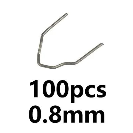 Auto Plastic Repair Staple Kit 100–600 pcs | 6 Types 0.6/0.8 mm Tungsten Steel Hot Stapler Nails for Car Bumper & Plastic Welding