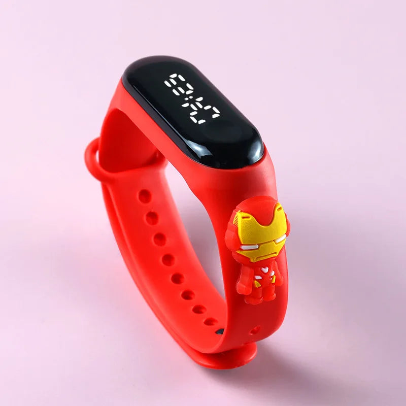 Kids Touch LED Waterproof Digital Watch for Girls – Silicone Sports Bracelet, Shock Resistant, Backlight