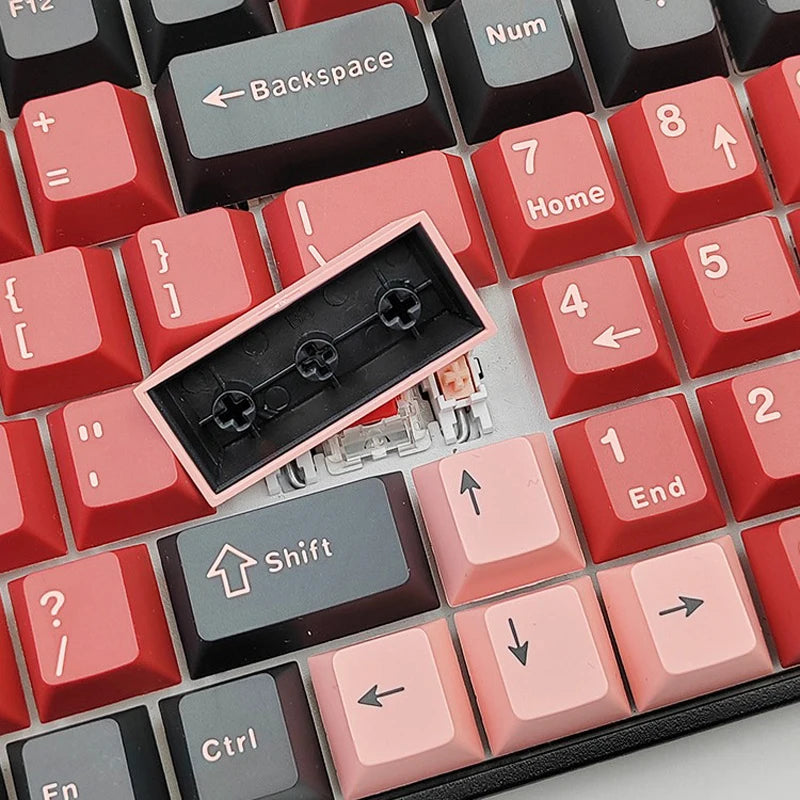 126-Key Double-Shot PBT Cherry Profile Keycap Set - MX Switch Compatible, Fits 61-108 Key Layouts