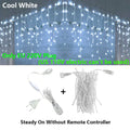 LED Icicle Curtain Fairy String Lights 3.5-40M (11.5-131ft) Remote Waterproof Outdoor Indoor Christmas Wedding Decor