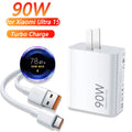 65W USB Quick Charger with USB-A to USB-C Fast Charging Cable – PD/QC Compatible, UL CE EMC Certified
