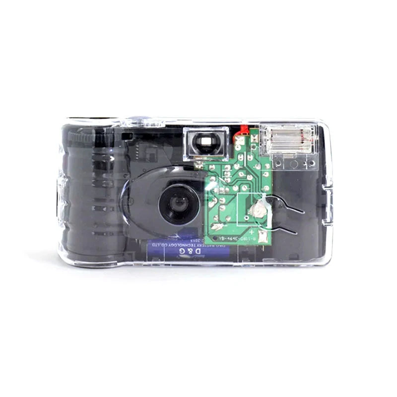 Disposable 35mm Film Camera with Flash - Vintage Single-Use 12-Exposure for Weddings & Parties