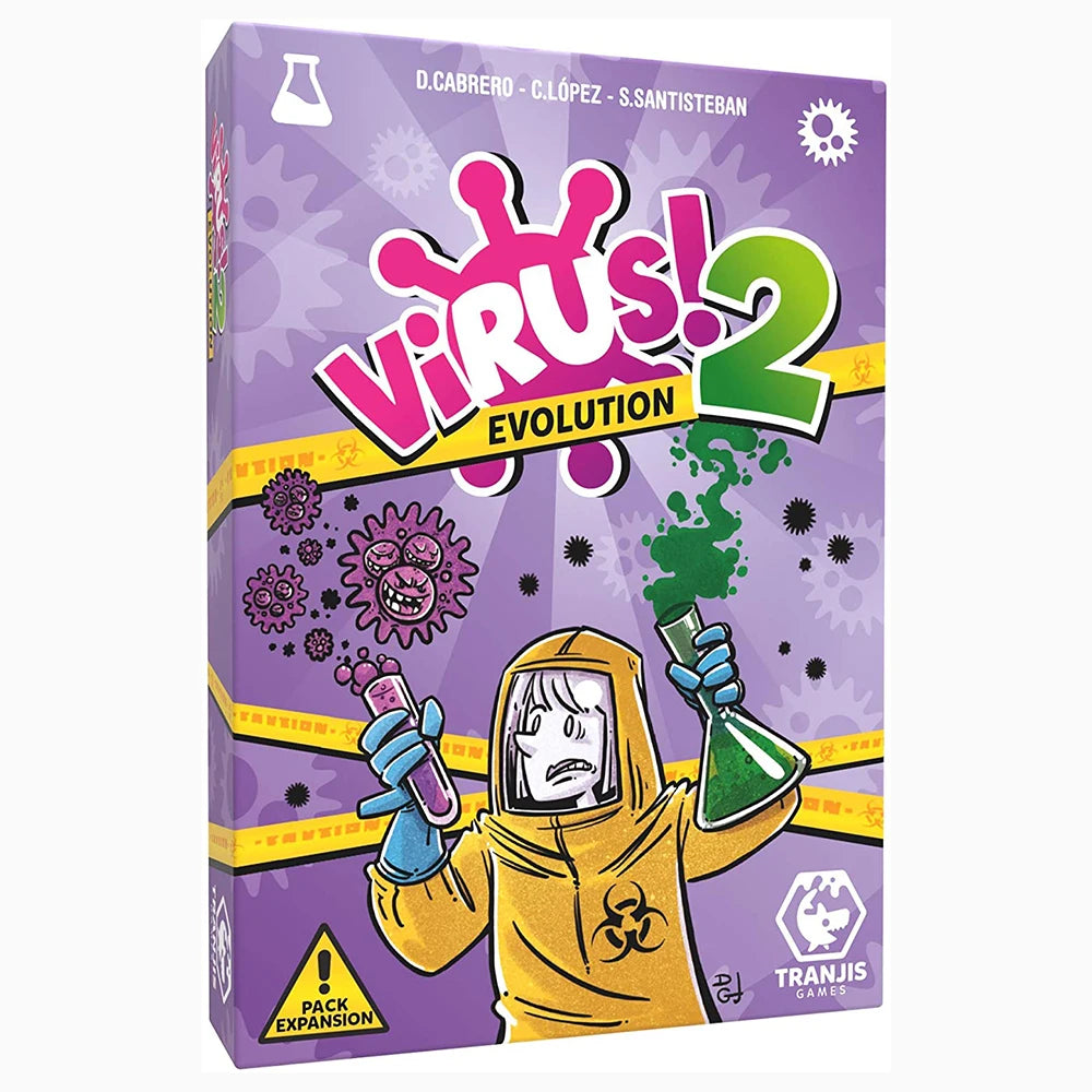 Bilingual Virus Card Game - Spanish & English Party Card Game for Family and Friends (Ages 14+)