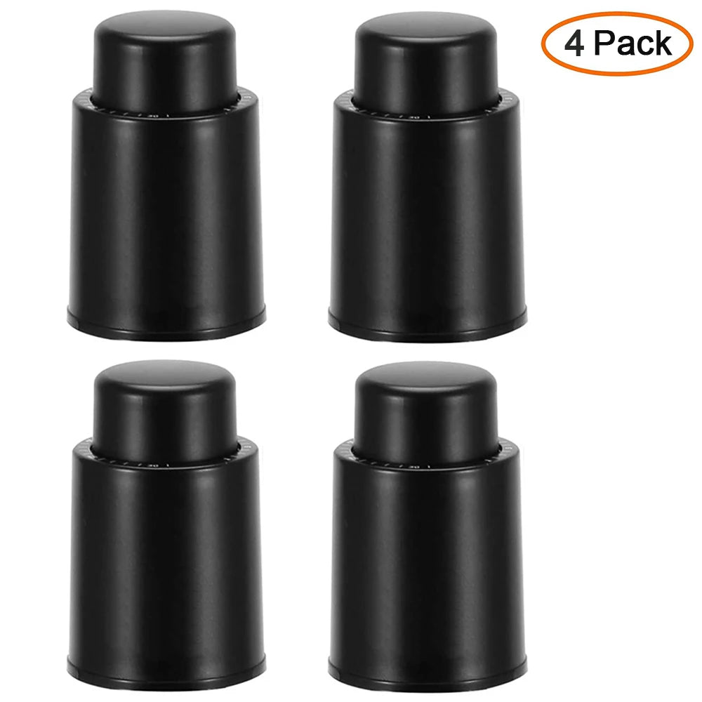 Vacuum Wine Bottle Stopper with Date Dial – Airtight Reusable Wine Sealer Pump