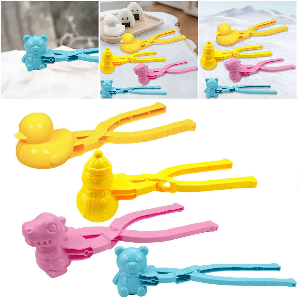 Duck Onigiri Mold & Snowball Maker with Handle - Cute Animal Rice Ball Shaper for Bento, Kids & Adults