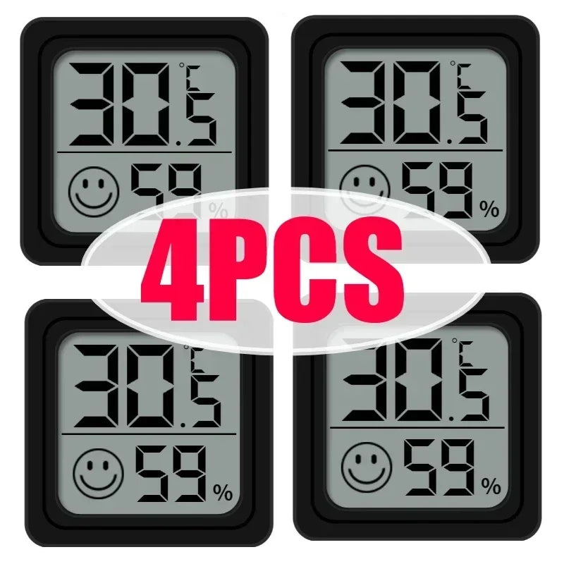 LCD Digital Thermometer Hygrometer - Indoor Temperature & Humidity Gauge Electronic Room Sensor Weather Station