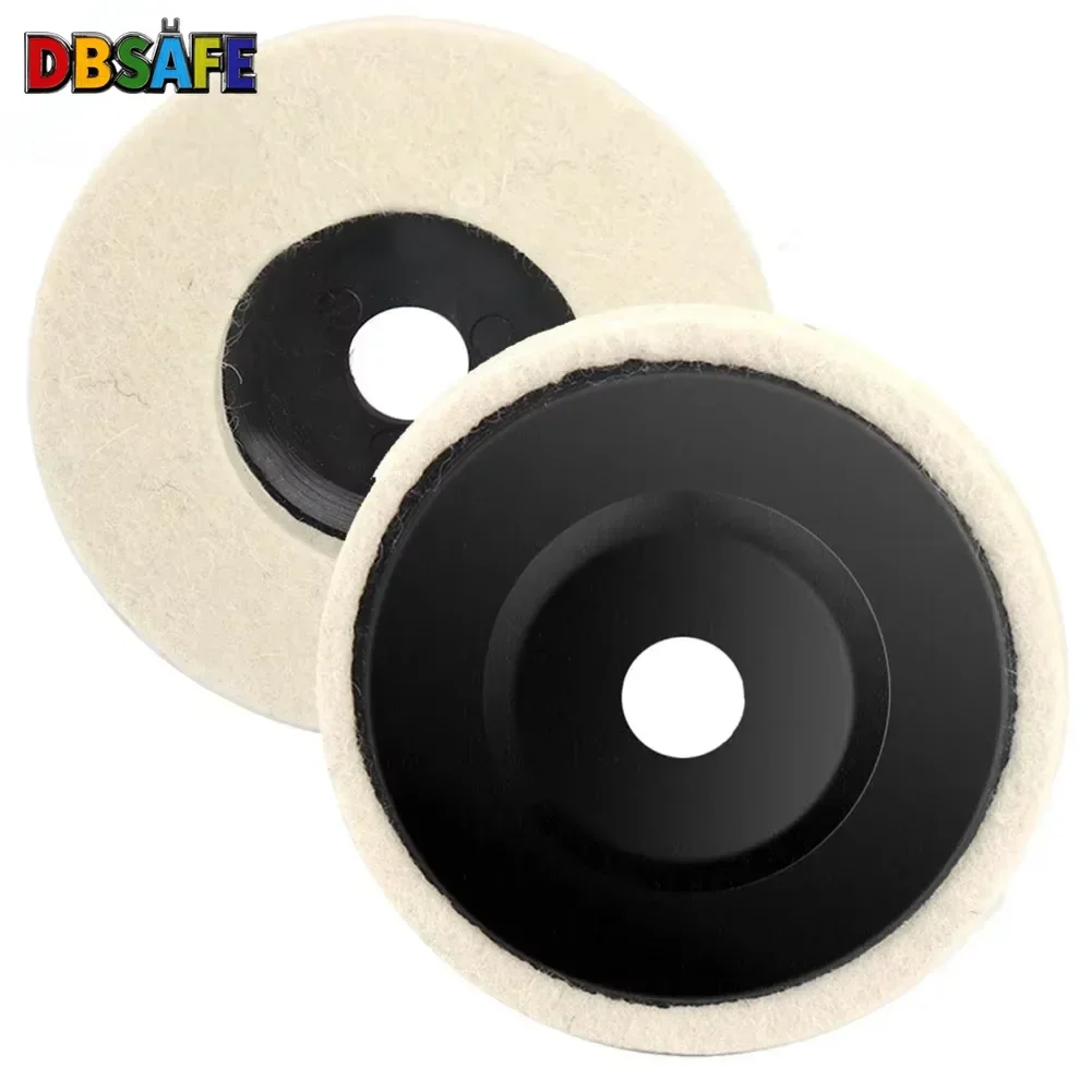 Wool Felt Polishing Wheel 50/75 mm (2.0 in / 3.0 in) Angle Grinder Disc for Metal Marble Glass Ceramic - 1pc
