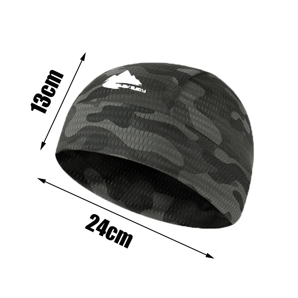 Cooling Skull Cap Helmet Liner – Breathable Sweat-Wicking Quick-Dry Cycling, Running & Hiking Cap