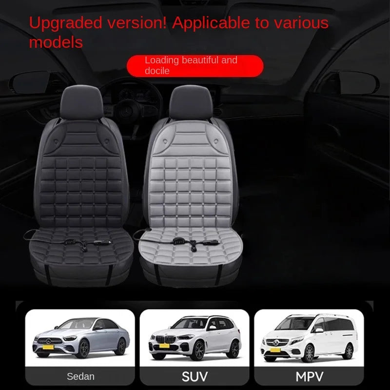 12V Heated Car Seat Cushion Quick-Heating Universal Fit 94 x 46.5 cm (37 x 18.3 in)