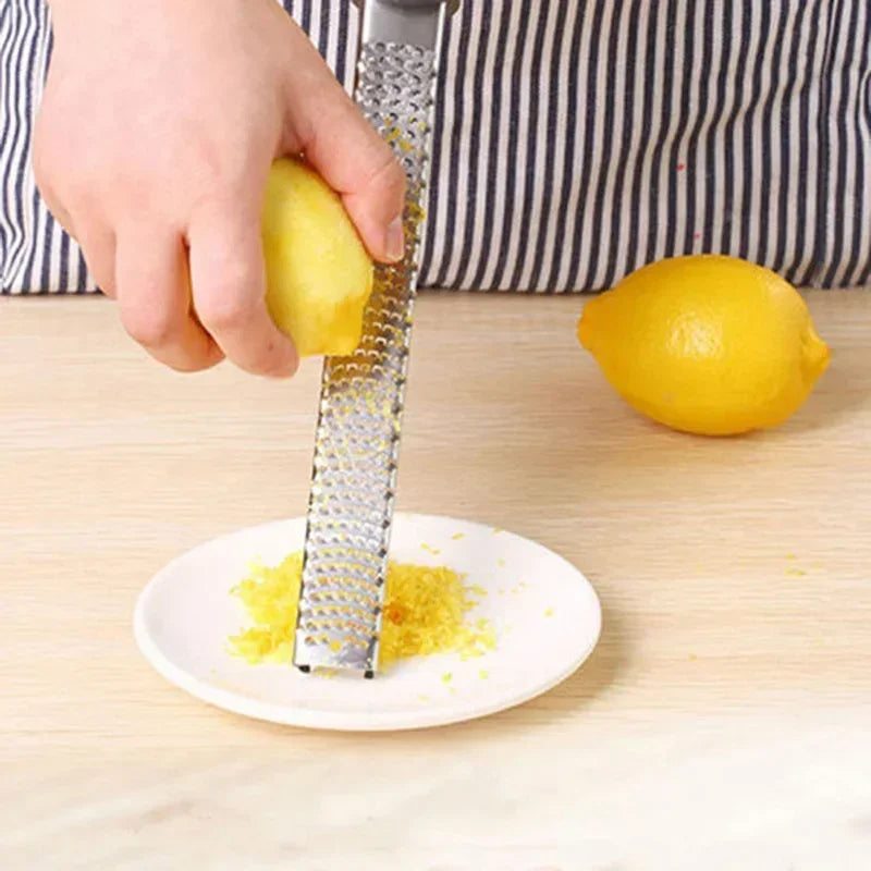 Handheld Stainless Steel Cheese Grater and Lemon Zester for Garlic, Ginger, Vegetables