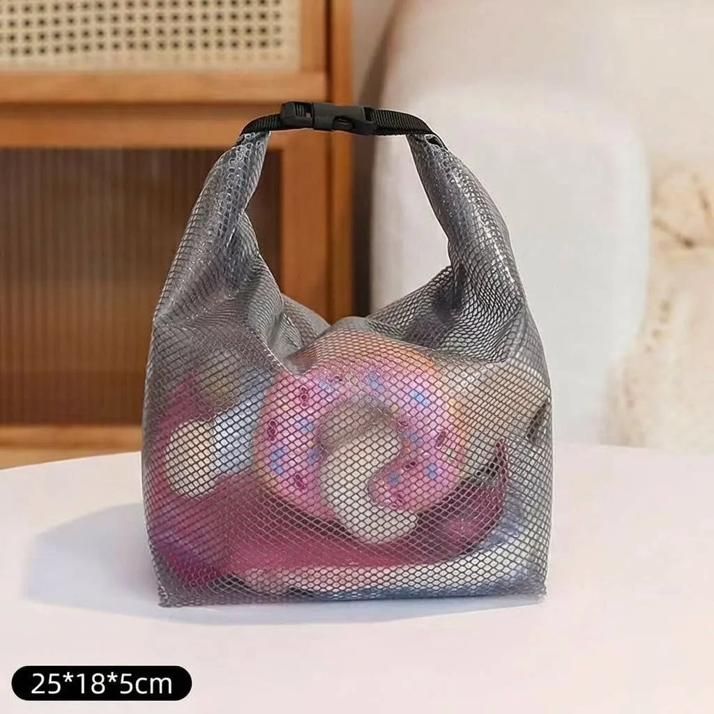 Clear Waterproof Travel Cosmetic Bag - Large Transparent Toiletry Pouch 27 x 24 x 17 cm (10.6 x 9.4 x 6.7 in)