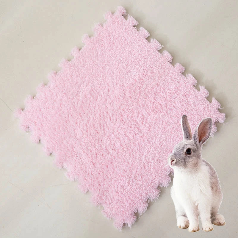30 x 30 cm (11.8 x 11.8 in) EVA Foam Pet Warming Pad — Soft Fleece Sleeping Mat for Guinea Pigs, Hamsters, Rabbits (1–10 pcs)