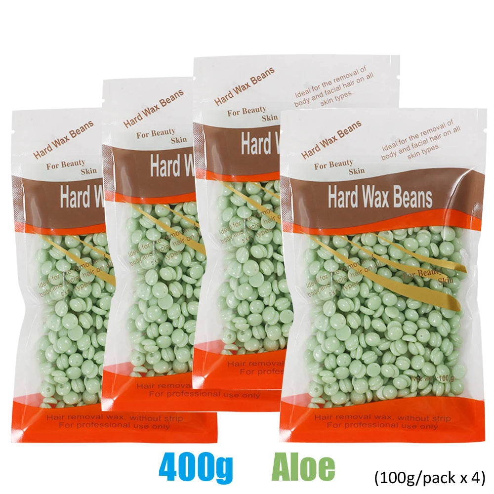 Hard Wax Beans for Hair Removal – 500g/200g/50g (17.6 oz/7.1 oz/1.8 oz) Pearl Wax for Wax Warmers | Body & Brazilian Waxing