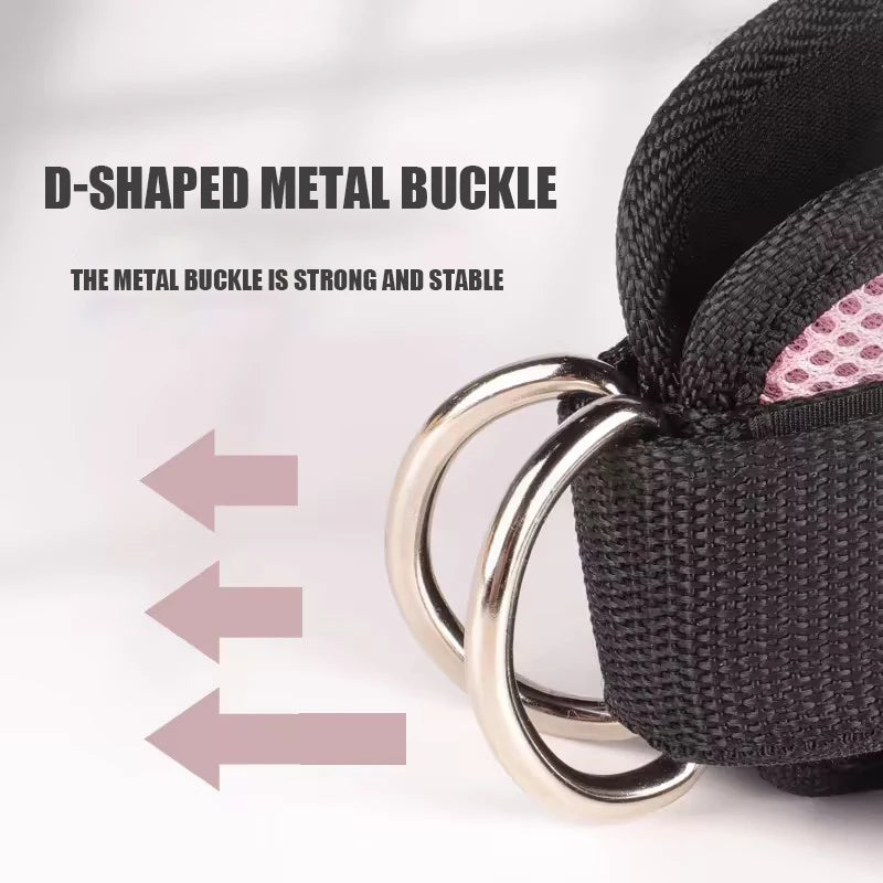 Ankle Strap Resistance Band Set - Adjustable Elastic Ankle Weights for Glutes & Legs, Home & Gym (Men & Women)