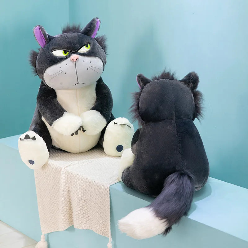 Lucifer Cartoon Cat Plush Doll 30cm (11.8in) Soft Short Plush with PP Cotton Filling - Cute Comfort Pillow Gift for Kids & Teens