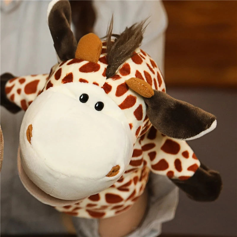 Cartoon Hand & Finger Plush Puppets — Soft Hand Puppet for Kids Party Favors & Family Fun