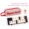 Rummy Cube Tile Game Set — 106 Tiles with 4 Racks & Portable Case — Travel Family Board Game