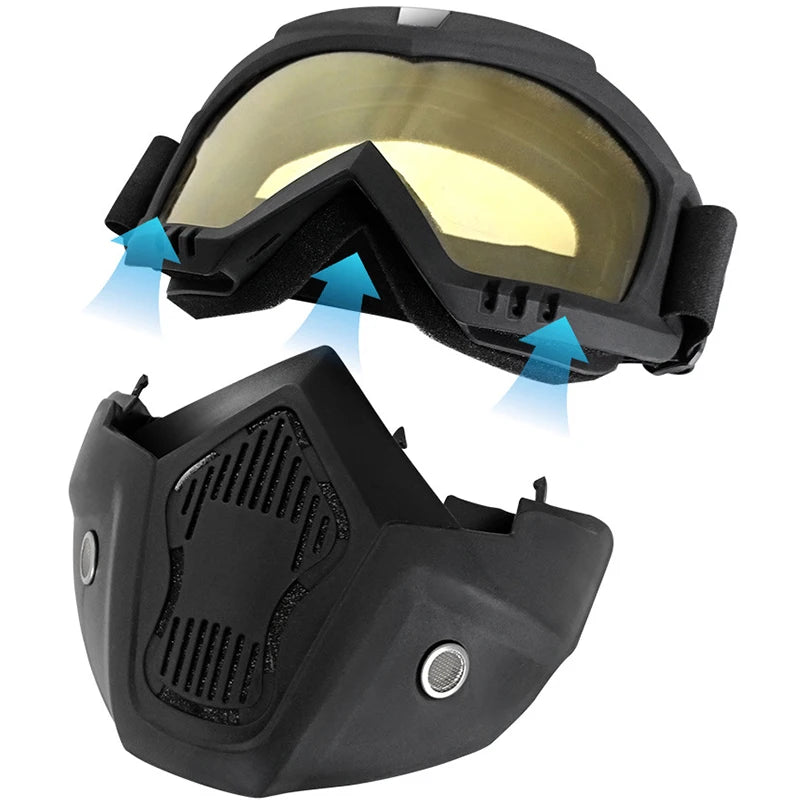 Windproof Outdoor Sports Goggles – HD Motorcycle & Snowboard Eyewear with UV Protection