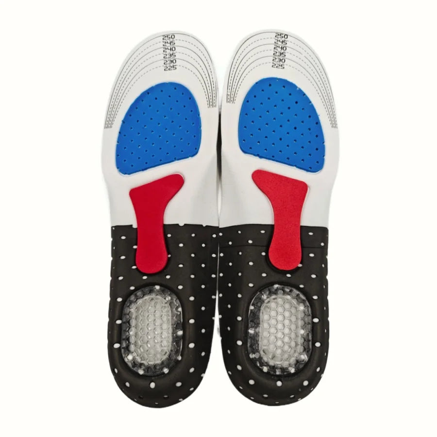 Unisex Gel Sports Insoles 1 Pair – EVA Arch Support Shock-Absorbent Running Inserts